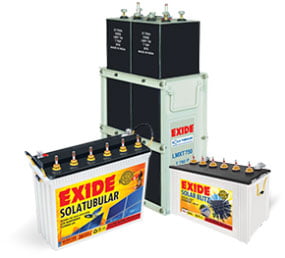 EXIDE TUBULAR FLOODED SOLAR BATTERIES